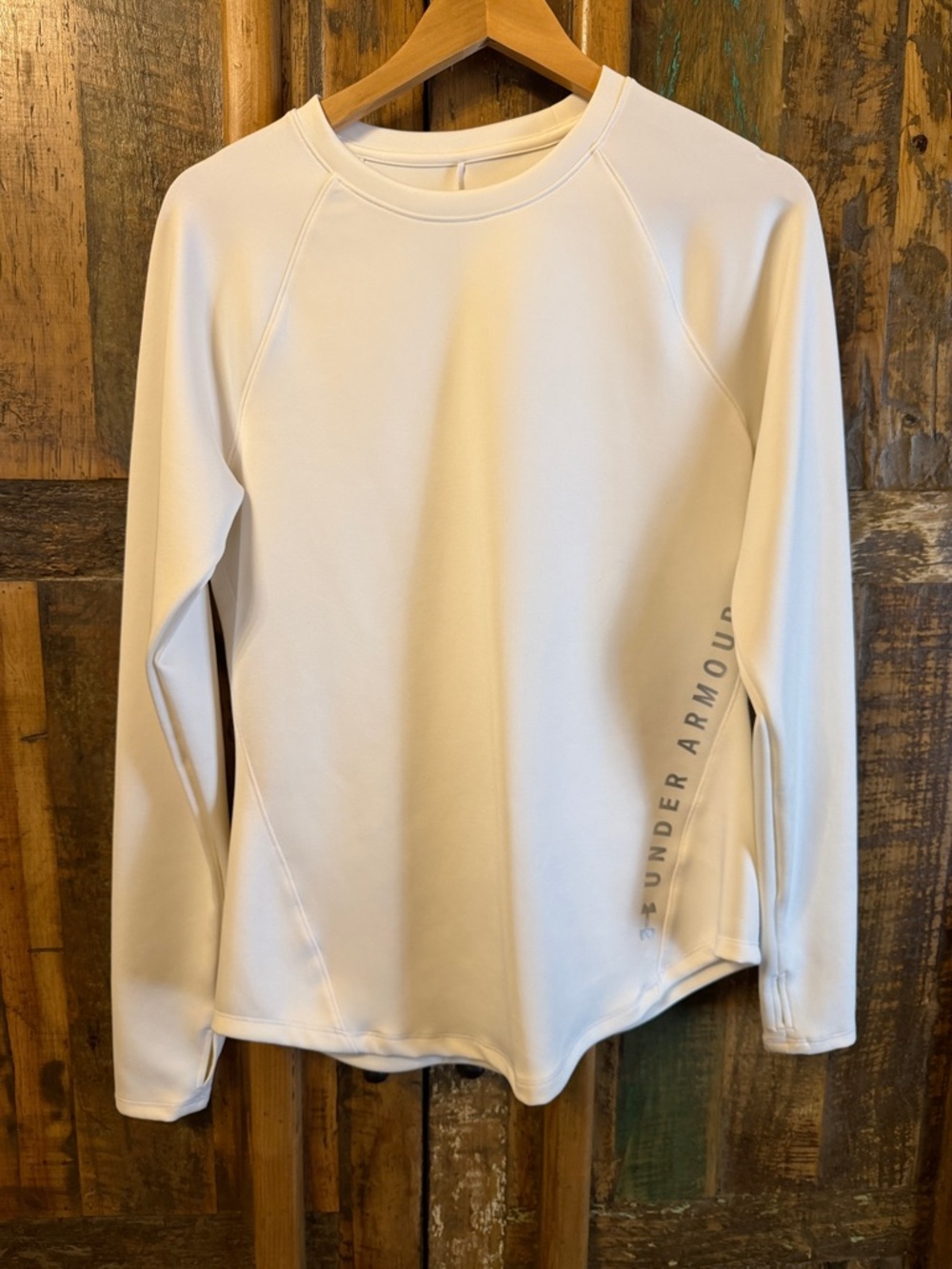Under Armour White Crewneck Performance Top
